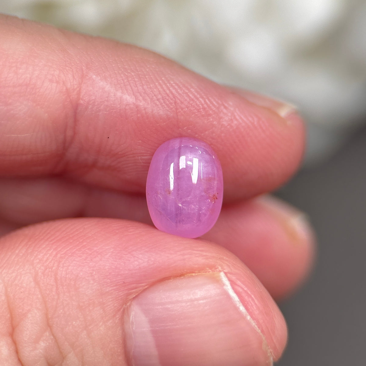 3,18ct Natural Pink Cacbochon Sapphire Viet Nam. No Treatment Sapphire Luc Yen.
