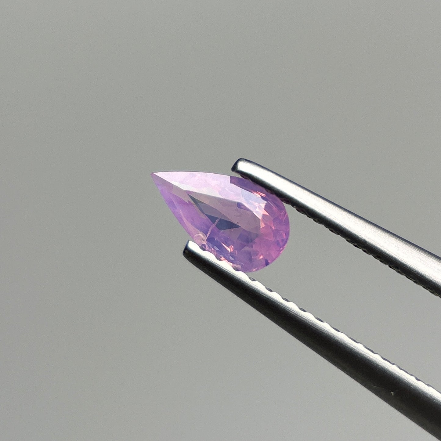 0.47 ct Natural Pink Milky Sapphire Vietnam. Pear Shape.
