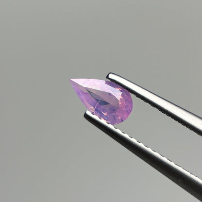0.47 ct Natural Pink Milky Sapphire Vietnam. Pear Shape.