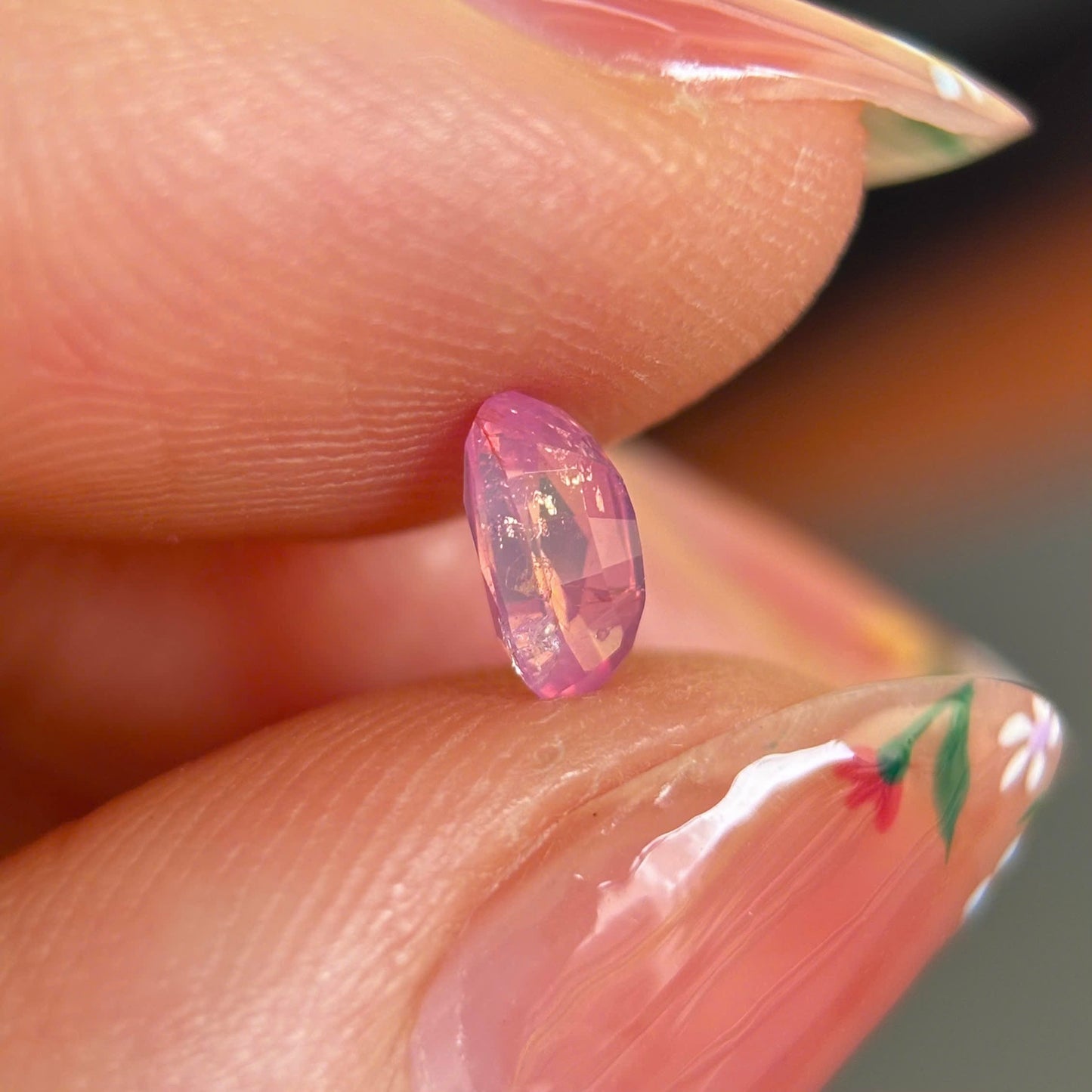 0.66ct Natural Padparadscha Sapphire Vietnam