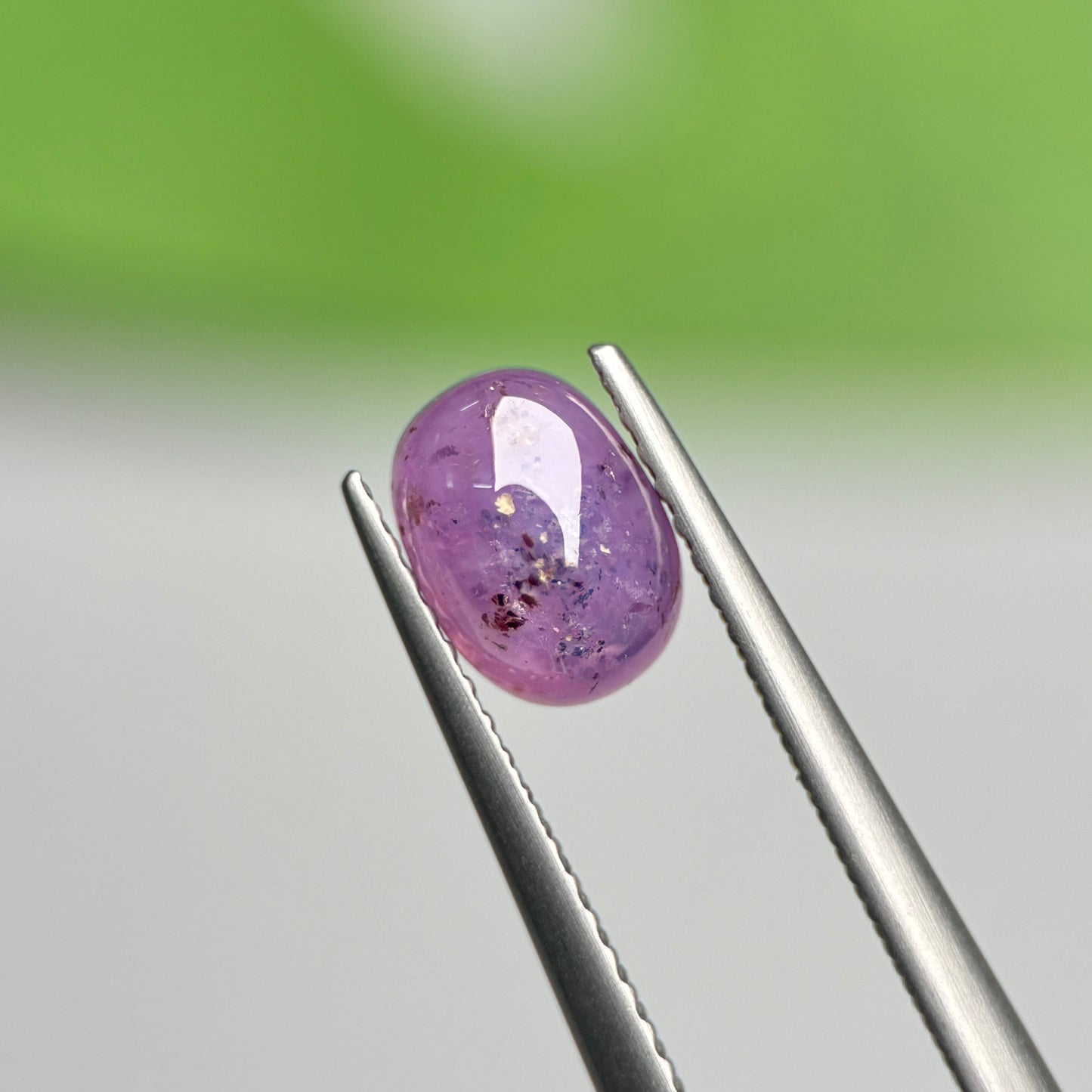 1.66ct Natural Purple Cacbochon Sapphire Viet Nam. No treatment.