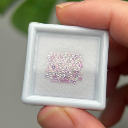 1,0ct/83Pcs Natural Sapphire Vietnam, Round Shape, C1 Quality, No Treatment Sapphire Luc Yen.
