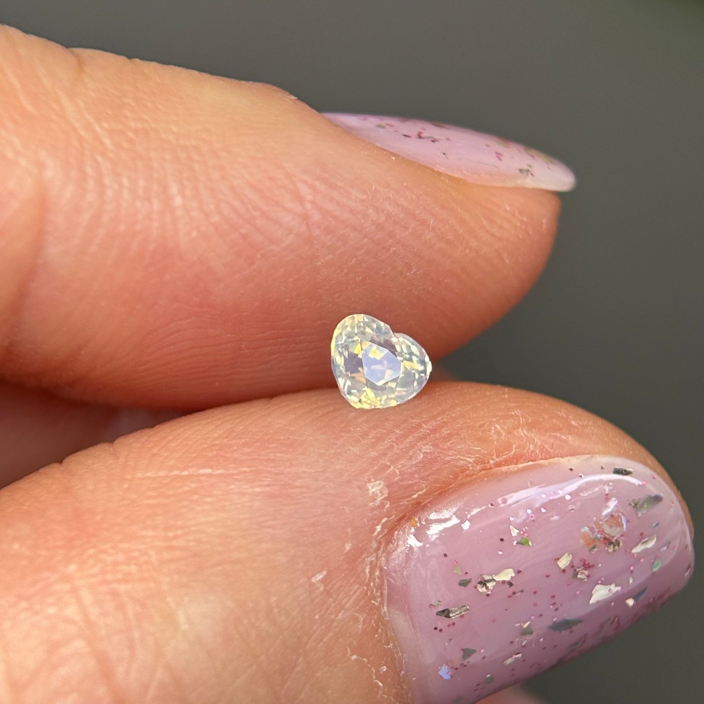 0.37 ct Natural White Milky Sapphire Vietnam