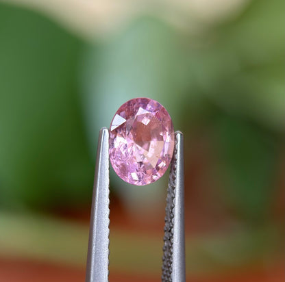 1.29ct Natural Pink Spinel Vietnam. Oval Shape.