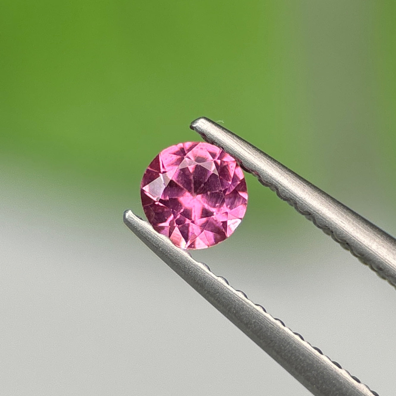 0.25 ct Natural Brownish Pink Spinel Vietnam. Round Shape. No Treatment.