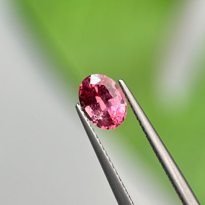 1.26 ct Natural Brownish Pink Spinel Vietnam. Oval Shape. No Treatment.