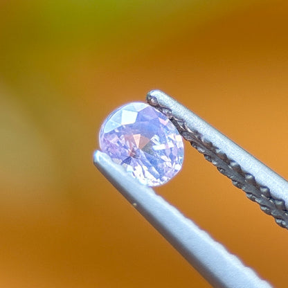 0.22 ct Natural White Silky Sapphire Vietnam. Cushion Shape. No treatment