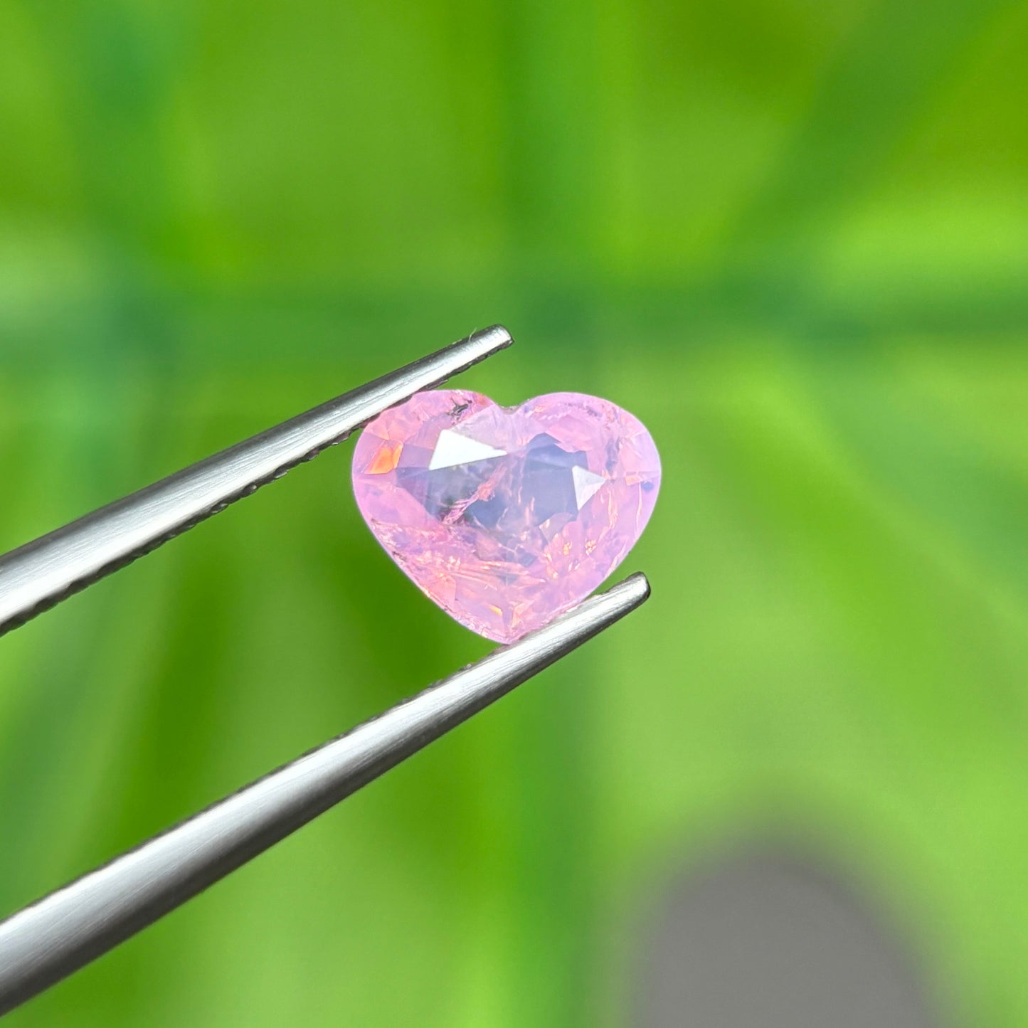 1,12ct Natural Pink Milky Sapphire Vietnam. Heart Shape. No Treatment Milky Sapphire Luc Yen.