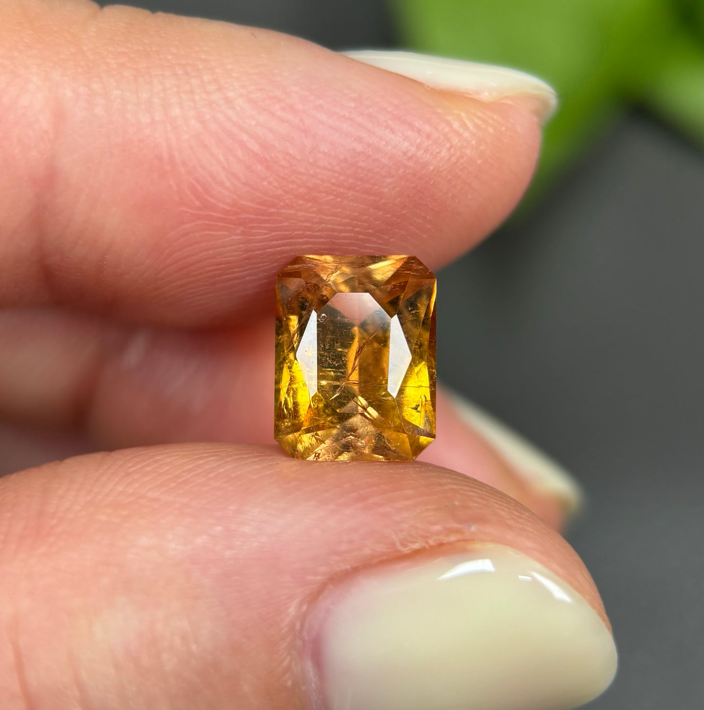 2,3ct Natural Yellow Tourmaline Vietnam. Emerald Shape. No Treatment, No Heat Tourmaline Luc Yen.