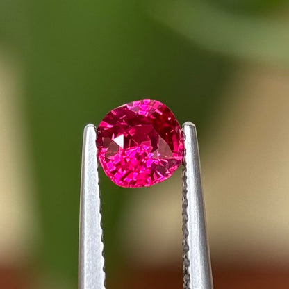 0.66 ct Natural Ruby Viet Nam. Cushion Shape. No treatment.