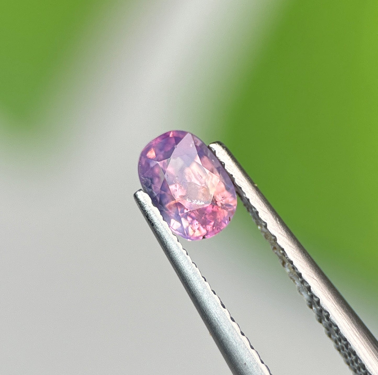 0.74 ct Natural Purple Milky Sapphire Vietnam. Cushion Shape. No Treatment.
