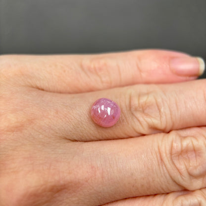 3.89ct Natural Pink Milky Cabochon Sapphire Viet Nam. No Treatment Sapphire Luc Yen.