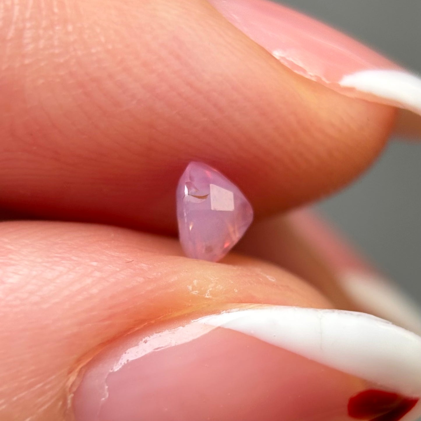 0.41ct Natural Milky Padparadscha Sapphire Vietnam