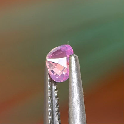 0.39 ct Natural Pink Sapphire Vietnam. Cushion Shape. No Treatment.