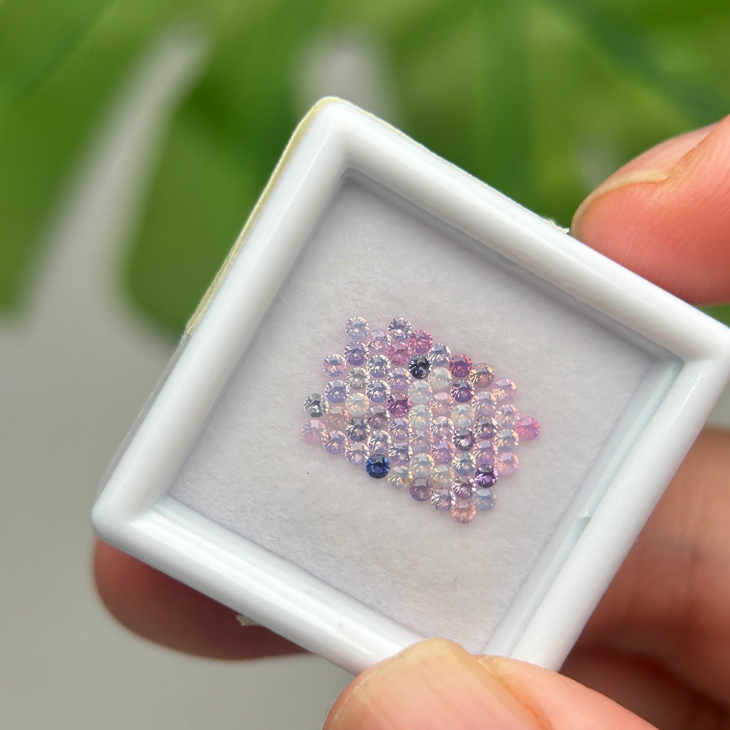 1,0ct/57Pcs Natural Sapphire Vietnam, Round Shape, C1 Quality, No Treament Sapphire Luc Yen.