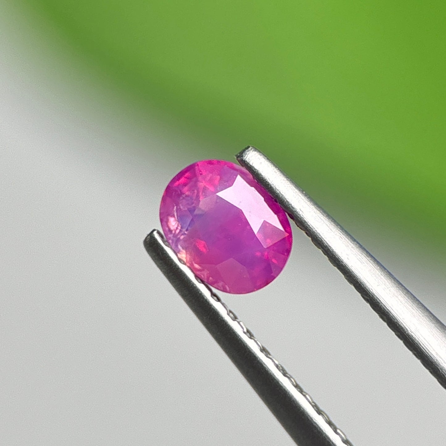 0.49 ct Natural Pink Milky Sapphire Vietnam. Cushion Shape.