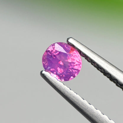 0.32 ct Natural Purplish Pink Sapphire Vietnam. Cushion Shape.