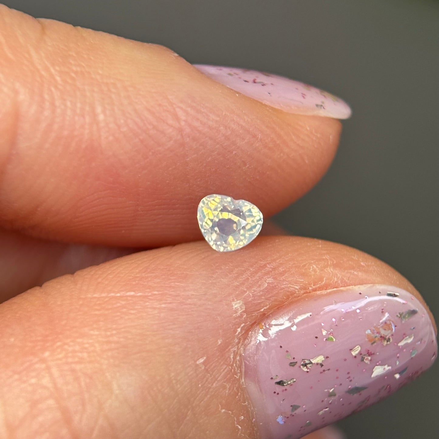 0.37 ct Natural White Milky Sapphire Vietnam
