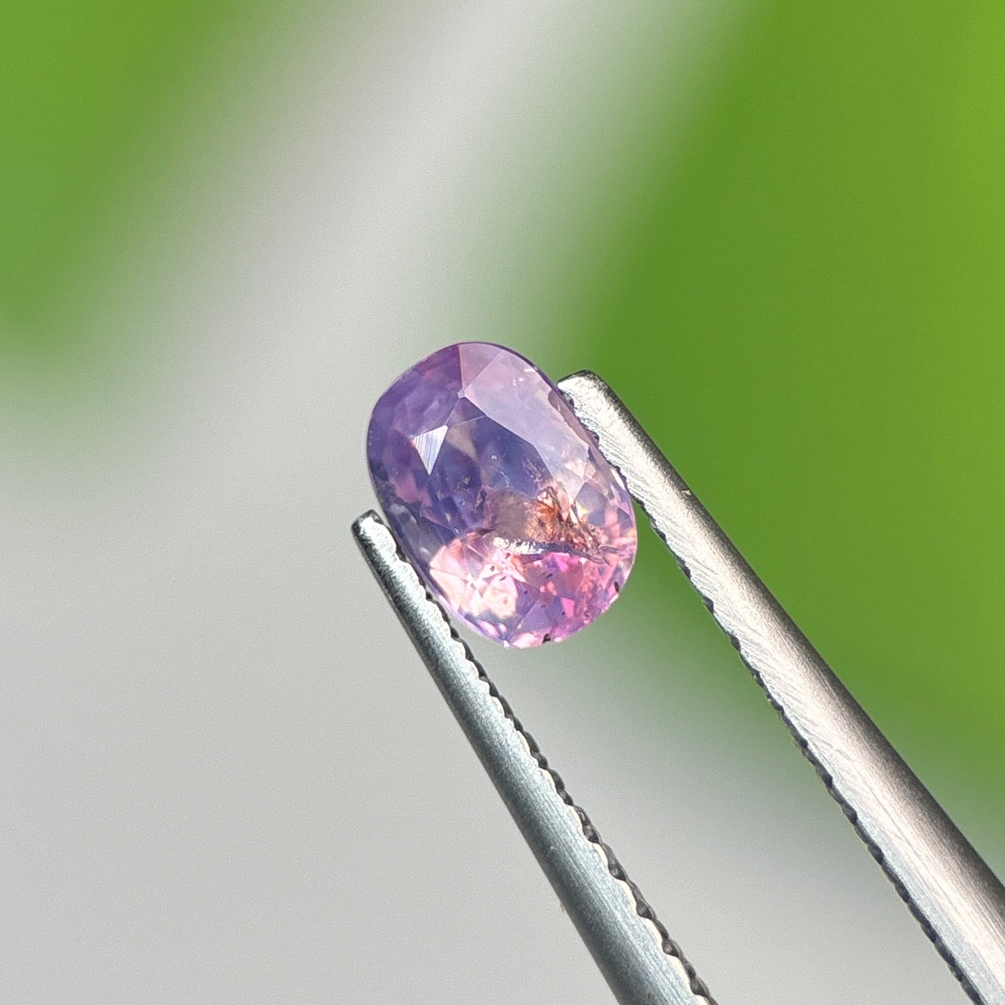 0.74 ct Natural Purple Milky Sapphire Vietnam. Cushion Shape. No Treatment.