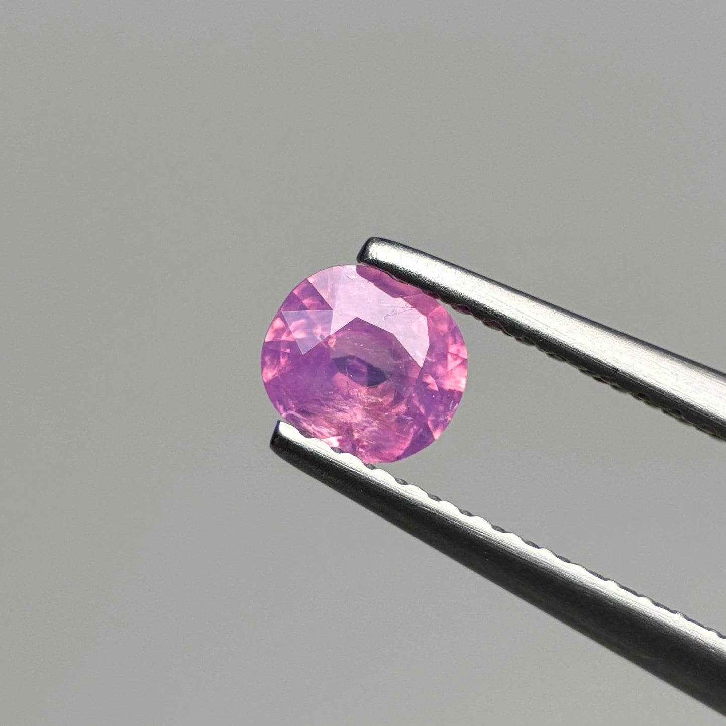 0.47 ct Natural Pink Milky Sapphire Vietnam. Cushion Shape.