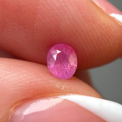 0.35ct Natural Milky Pink Sapphire Vietnam