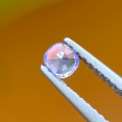 0.20 ct Natural Purple milky Sapphire Vietnam. Cushion Shape. No Treatment.