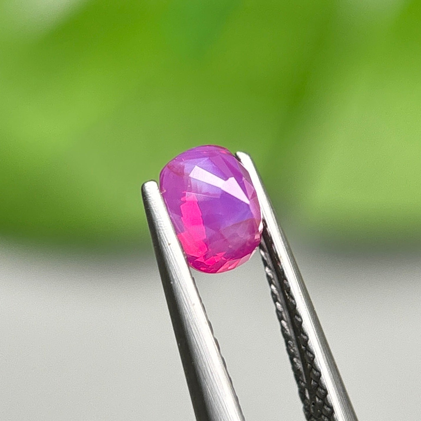 1,10ct Natural Pink Milky Sapphire Vietnam. Cushion Shape. No Treatment Milky Sapphire Luc Yen.