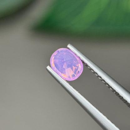 0.84 ct Natural Pink Milky Sapphire Vietnam. Oval Shape. No Treatment.