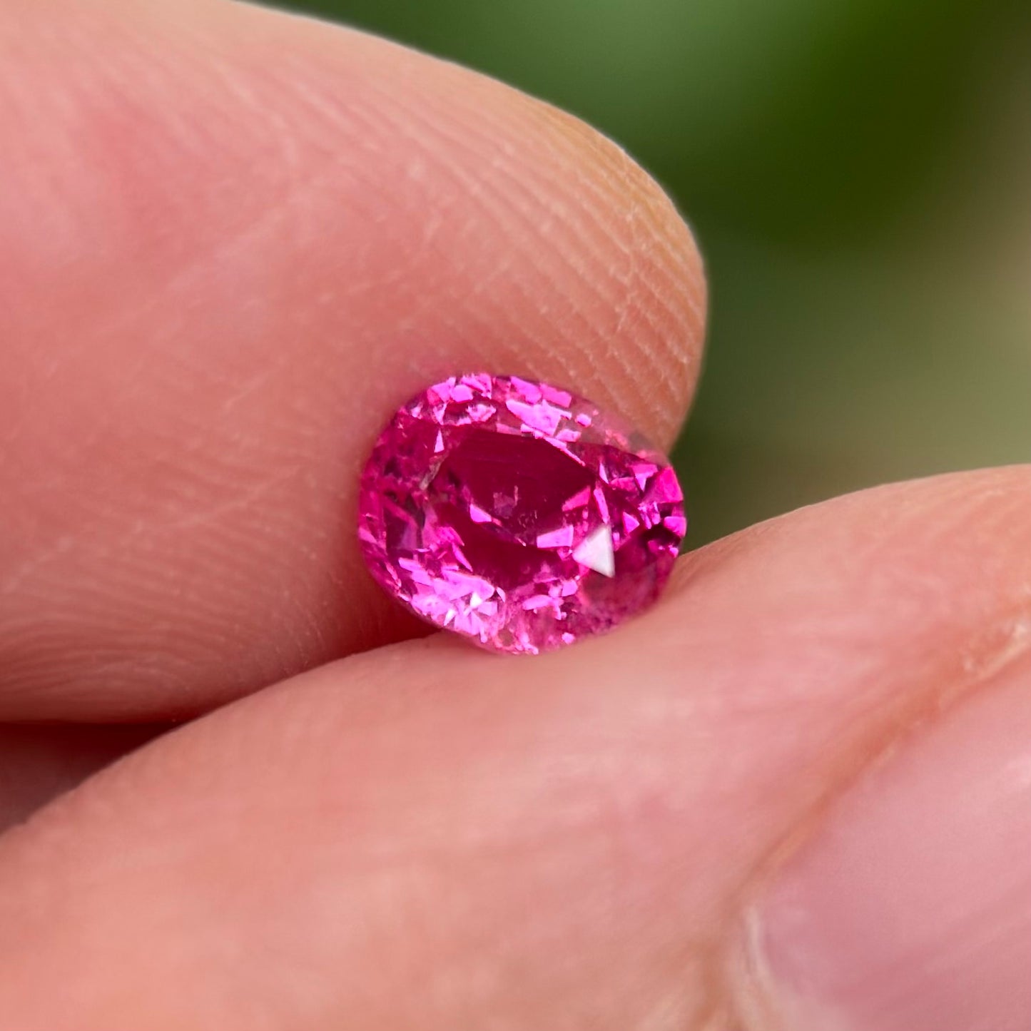 0.76 ct Natural Pink Sapphire Viet Nam. Cushion Shape. No treatment.