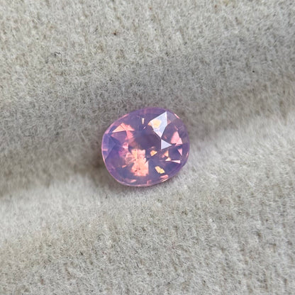 0.56 ct Natural Pink Milky Sapphire Vietnam. Cushion Shape. No Treatment.