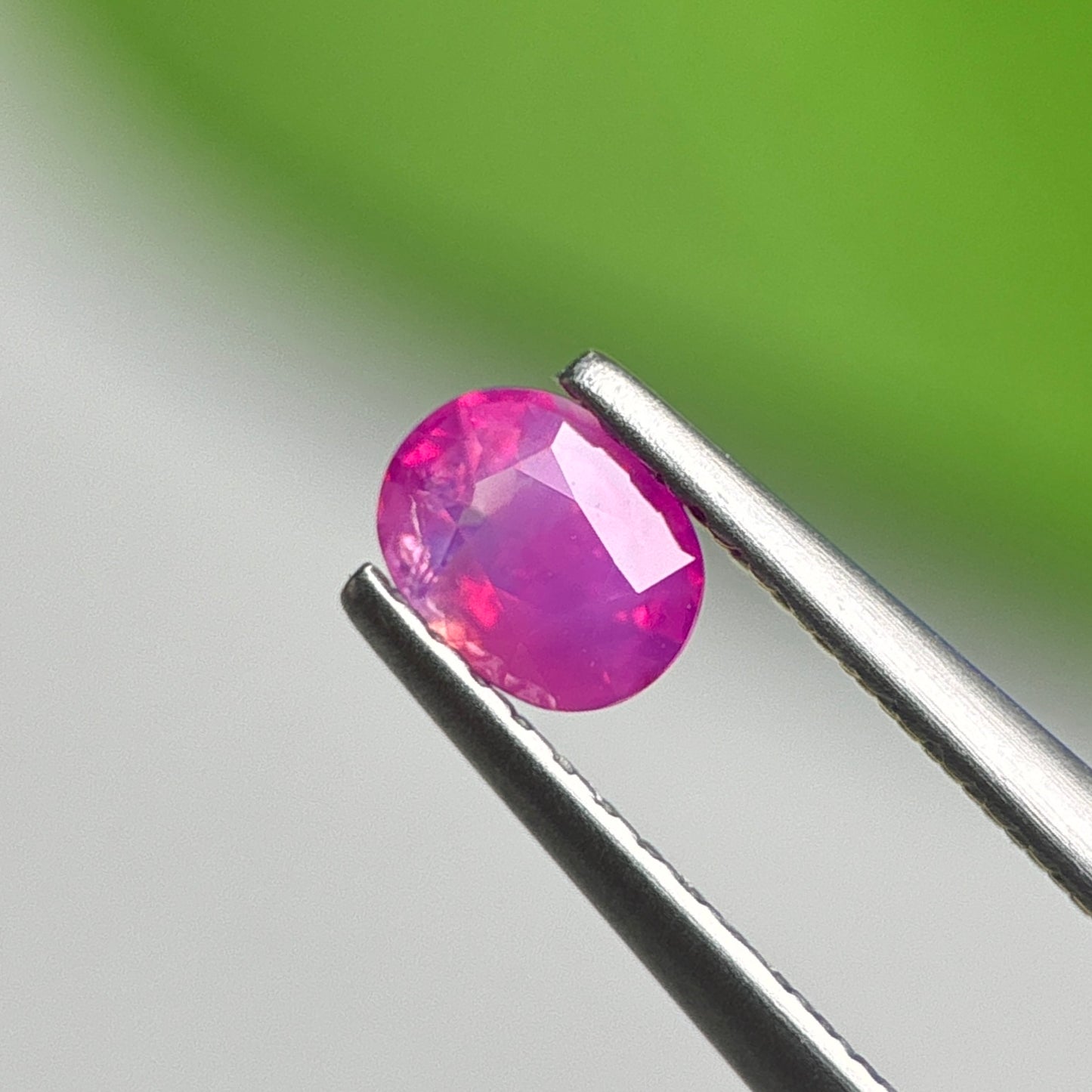 0.49 ct Natural Pink Milky Sapphire Vietnam. Cushion Shape.