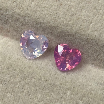 0.85/2Pcs Natural Pink Milky Sapphire Vietnam.