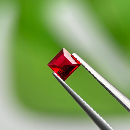0.61 ct Natural Red Spinel Vietnam. Square Shape. No Treatment