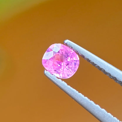 0.42 ct Natural Pink Silky Sapphire Vietnam. Cushion Shape. Unheat.