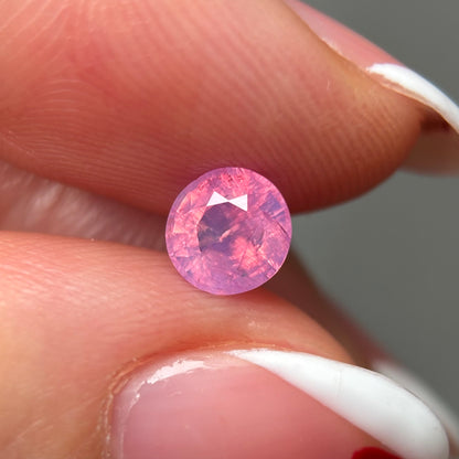 0.91ct Natural Milky Padparadscha Sapphire Vietnam
