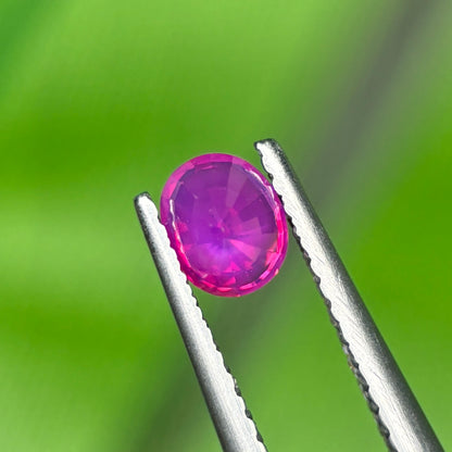 0,56ct Natural Pink Milky Sapphire Vietnam. Cushion Shape. No Treatment Milky Sapphire Luc Yen.