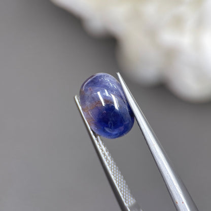 5,7ct Natural Blue Cacbochon Sapphire Viet Nam. No Treatment Sapphire Luc Yen.