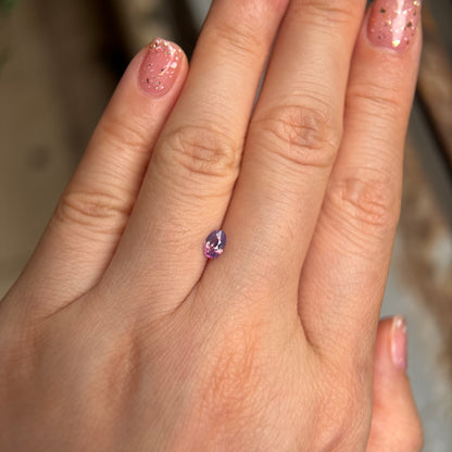 0.45ct Natural Pinkish Purple Milky Sapphire Vietnam.