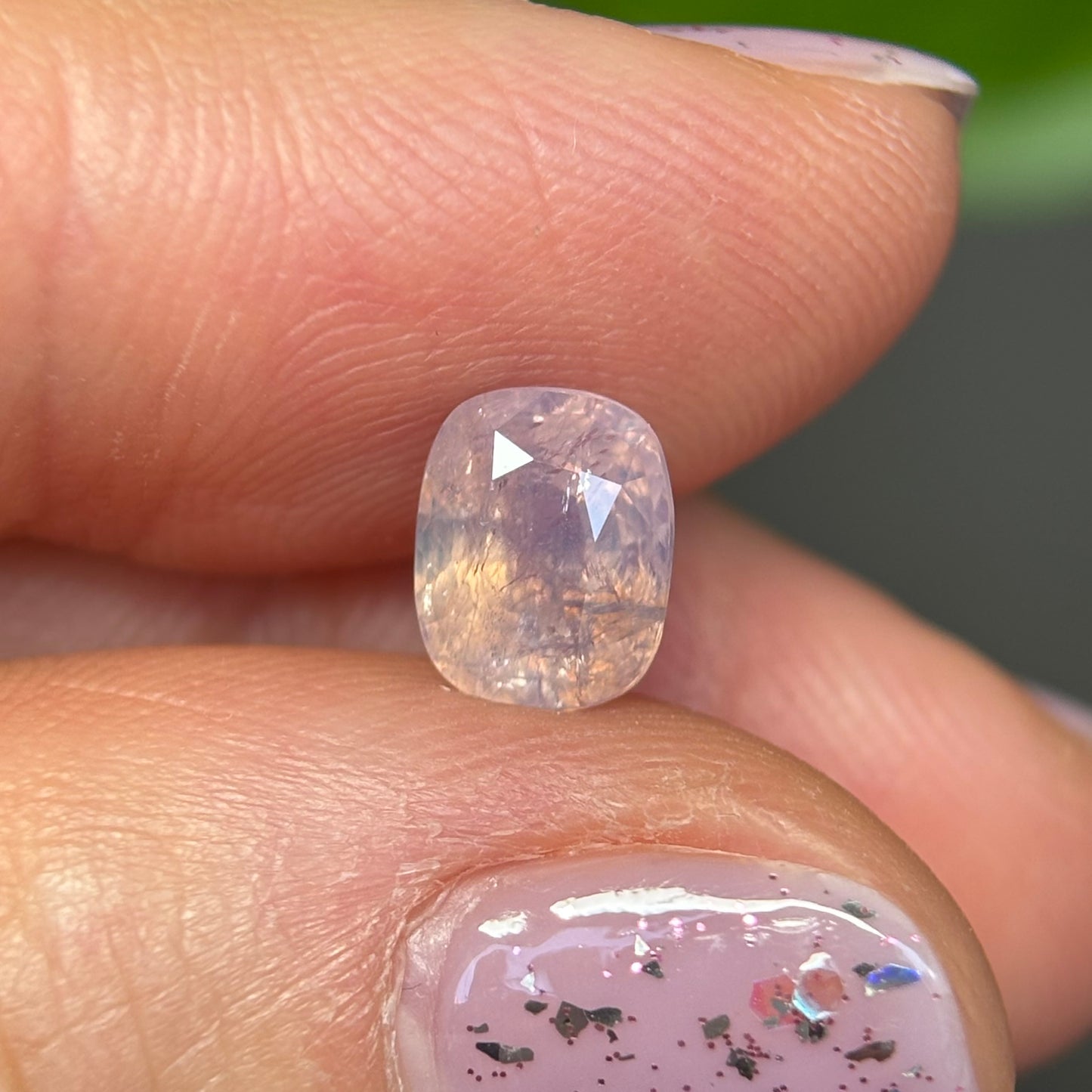 1.64 ct Natural White Milky Sapphire Vietnam