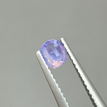 0,42ct Natural Bluish Purle Milky Sapphire Viet Nam. Cushion Shape. No Treatment Milky Sapphire Luc Yen.