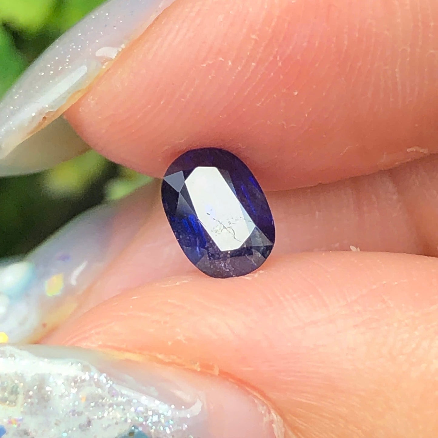 0,79ct Natural Blue Sapphire Vietnam. Cushion Shape. No Treatment Sapphire Luc Yen.