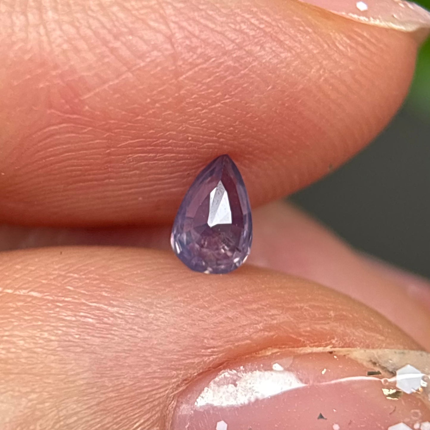 0.31ct Natural Pinkish Purple Milky Sapphire Vietnam.