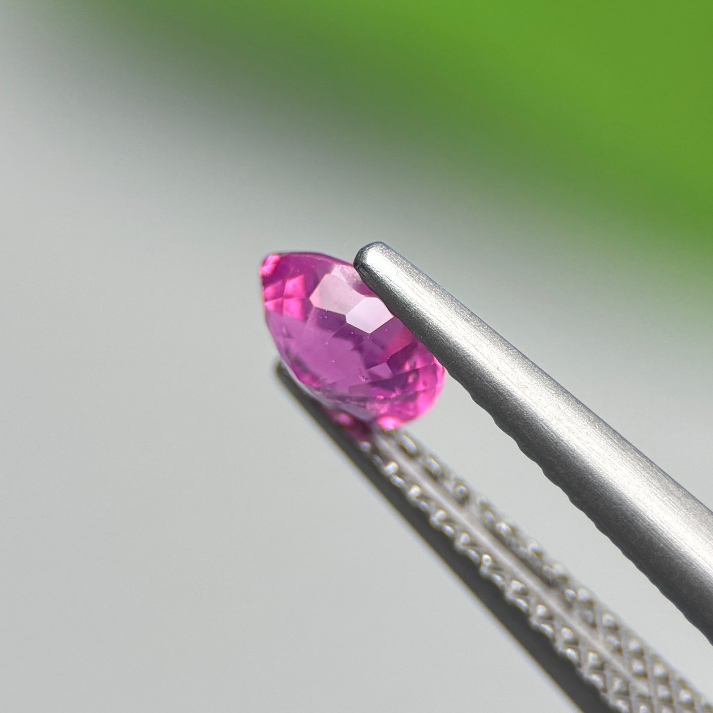 0.56 ct Natural Pink Milky Sapphire Vietnam. Pear Shape.