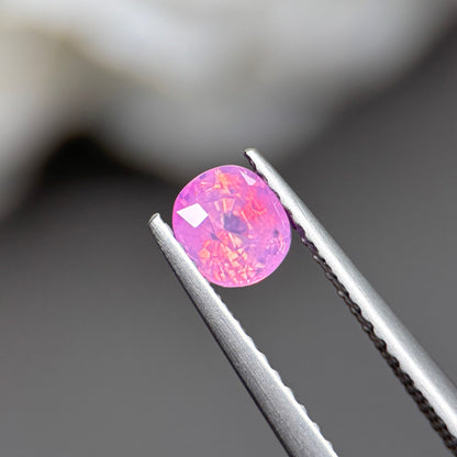 0,61ct Natural Pink Milky Sapphire Vietnam. Cushion Shape. No Treatment Milky Sapphire Luc Yen.