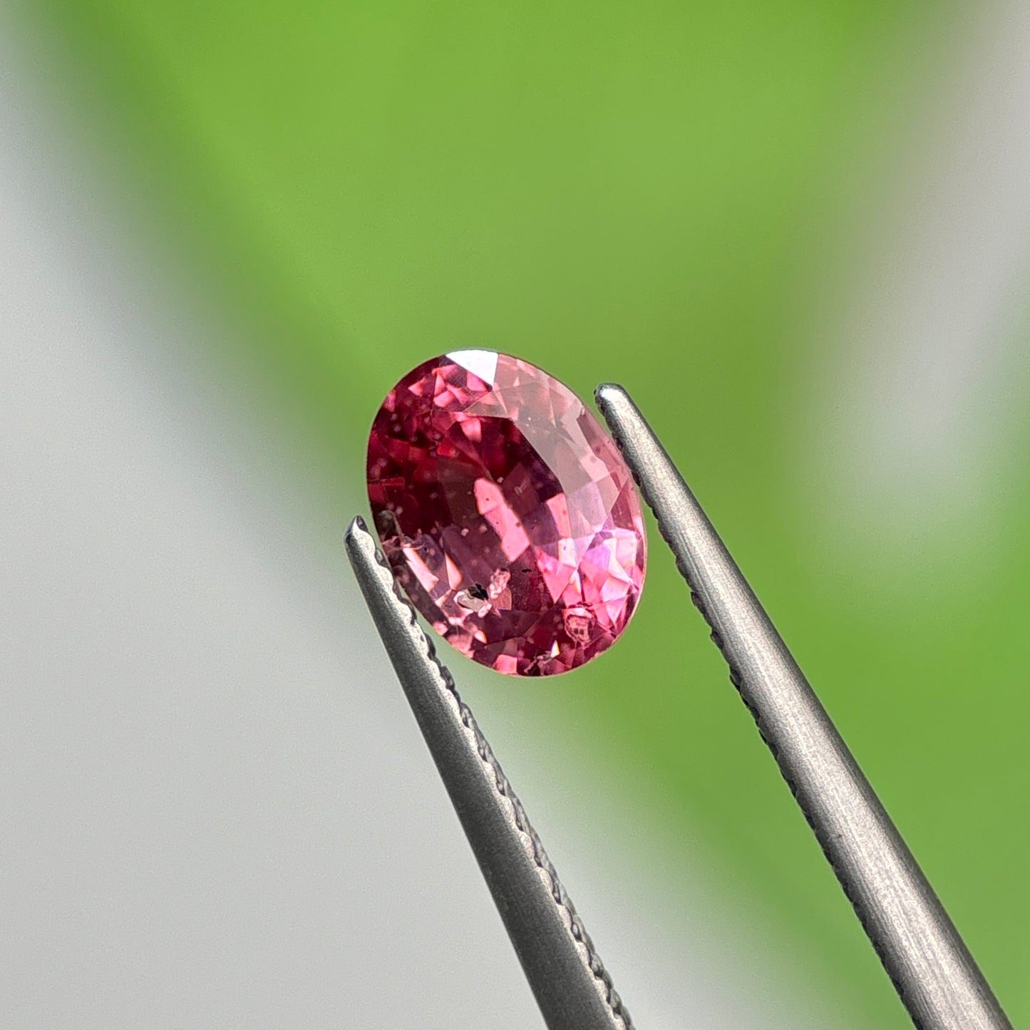 1.26 ct Natural Brownish Pink Spinel Vietnam. Oval Shape. No Treatment.
