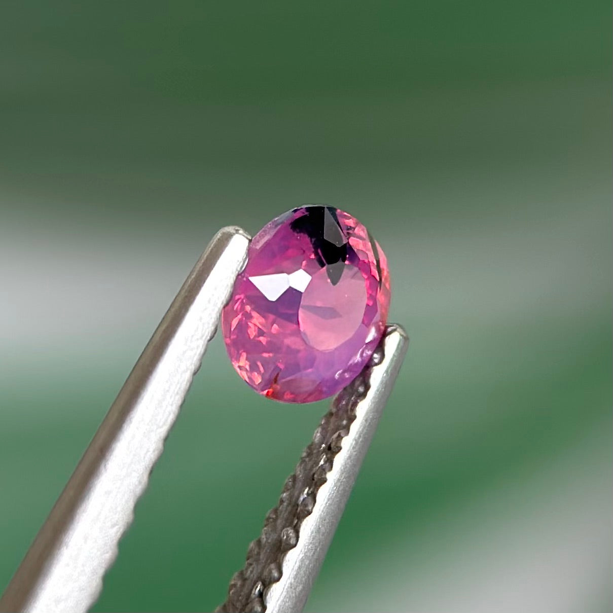 0.52 ct Natural Purplish Pink Milky Sapphire Vietnam. Cushion Shape. Unheat.
