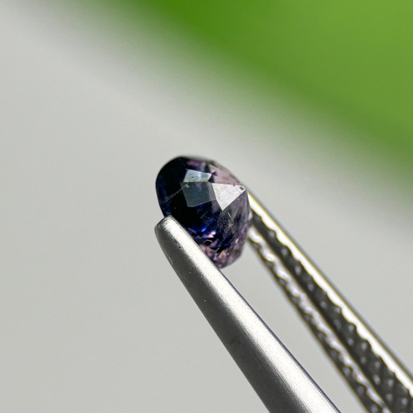 0.48 ct Natural Blueish White Milky Sapphire Vietnam. Cushion Shape.