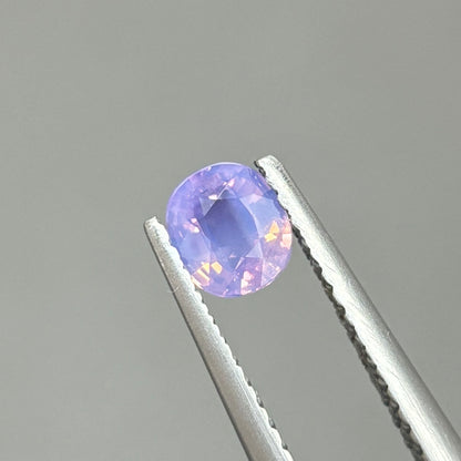 0,42ct Natural Bluish Purle Milky Sapphire Viet Nam. Cushion Shape. No Treatment Milky Sapphire Luc Yen.