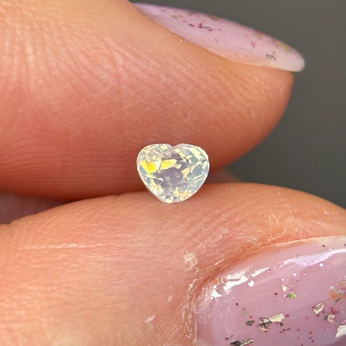 0.37 ct Natural White Milky Sapphire Vietnam