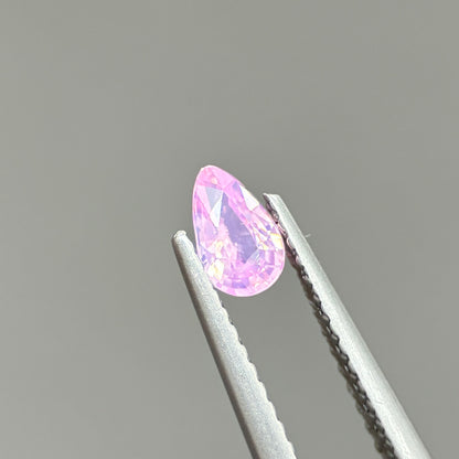 0.35ct Natural Pink Milky Sapphire Vietnam. Pear Shape. No Treatment Milky Sapphire Luc Yen.